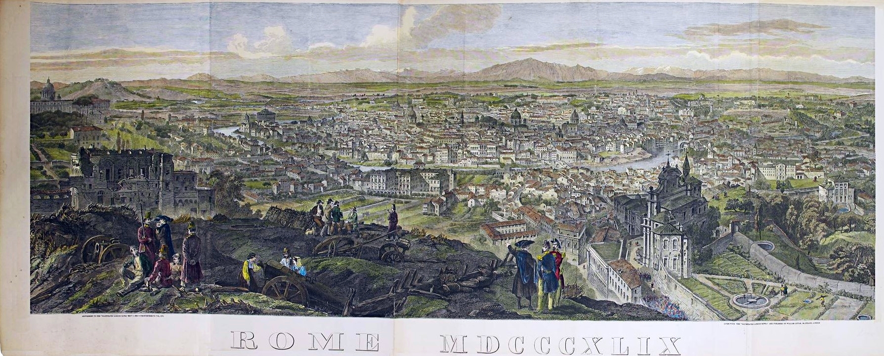Rome large view 1850